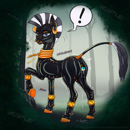 animal_genitalia animal_vulva anus bdsm bodysuit bondage bound chain chastity_device chastity_piercing clitoral_winking clitoris clothing electrostimulation encasement equine_anus equine_genitalia equine_vulva escape eyebrow_piercing eyeshadow facial_piercing female feral first_person_view flesh_tunnel genital_fashion genital_piercing genitals gimp_suit hood latex latex_suit leash leg_ring looking_at_viewer looking_back makeup nose_piercing nose_ring nude offscreen_character permanent_chastity_device piercing piercing_fetish presenting quadruped raised_tail ring ring_piercing skinsuit solo tail tail_wraps tight_clothing vulva wraps zipper zipper_mouth stoopedhooy friendship_is_magic hasbro my_little_pony zecora_(mlp) equid equine horse mammal pony zebra 1:1 absurd_res hi_res