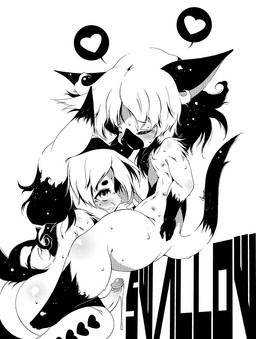 anthro anthro_on_anthro anthro_penetrated anthro_penetrating anthro_penetrating_anthro biped blush bodily_fluids butt cum dipstick_tail duo erection eyes_closed fellatio femboy fur fur_markings genital_fluids genitals gloves_(marking) hair heart_symbol humanoid_genitalia humanoid_penis leg_markings male male/male male_penetrated male_penetrating male_penetrating_male markings multi_nipple multicolored_tail nipples nude oral oral_penetration penetration penile penis precum sex shota simple_background sitting socks_(marking) speech_bubble sweat tail tail_markings text thick_thighs white_background young young_anthro macop canid canine canis domestic_dog mammal 2015 black_and_white monochrome pictographics