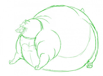 all_fours belly big_belly clenched_teeth collar collar_only fangs feral fur male morbidly_obese morbidly_obese_feral morbidly_obese_male nude obese obese_feral obese_male overweight overweight_feral overweight_male paws raised_tail short_tail simple_background snarling solo tail teeth thick_neck thick_thighs white_background wide_eyed hectorthewolf disney oliver_and_company roscoe_(disney) canid canine canis dobermann domestic_dog mammal pinscher 2015 sketch
