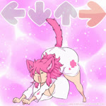 all_fours big_breasts big_butt bottomless bottomless_female breast_expansion breasts butt butt_expansion clothed clothing expansion female fur gameplay_mechanics hair huge_breasts huge_butt looking_at_viewer pink_body pink_fur pink_hair rhythm_game smile solo standing tail thick_thighs hataraki_ari bemani dance_dance_revolution konami longcat milkcat_(hataraki) animal_humanoid cat_humanoid felid felid_humanoid feline feline_humanoid humanoid mammal mammal_humanoid 1:1 animated meme no_sound short_playtime webm