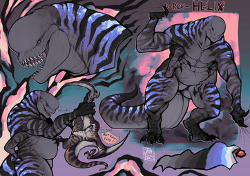 4_arms annoyed anthro arm_grab blush duo extra_limbs feral grey_body grey_scales larger_male male male/male membrane_(anatomy) membranous_wings multi_arm multi_limb multicolored_body multicolored_scales muscular muscular_male muscular_on_muscular mutated mutation open_mouth purple_body purple_scales red_eyes scales seductive simple_background size_difference smaller_male tail teeth text wings cryptid_jhin jurassic_park jurassic_world jurassic_world:_rebirth universal_studios helix_(pholey) dinosaur distortus_rex hybrid mutadon prehistoric_species reptile saurischian scalie theropod english_text hi_res