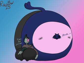 anthro beanie belly belly_expansion big_belly big_breasts big_butt big_cheeks black_beanie black_bottomwear black_clothing black_hat black_headwear black_pants black_sclera blue_background blue_body blue_ears blue_eyebrows blue_eyes blue_inner_ear blue_nose blue_tail blueberry_inflation body_inflation bottomwear breasts butt clothing duo expansion eyebrows female glowing glowing_eyes grey_body grey_clothing grey_shirt grey_topwear hat headgear headwear heart_tail huge_belly huge_breasts huge_butt hyper hyper_belly hyper_butt hyper_inflation immobile inflation inner_ear_fluff male morbidly_obese morbidly_obese_anthro morbidly_obese_female multicolored_body no_pupils obese obese_anthro obese_female overweight overweight_anthro overweight_female pants pink_background pink_eyes purple_clothing purple_shirt purple_topwear shirt simple_background spherical_inflation swollen_cheeks tail tight_clothing topwear tuft two_tone_body reathe microsoft ori_(series) xbox_game_studios garina_(reathe) qilla_(reathe) guardian_spirit moki_(species) 2025 4:3 colored digital_media_(artwork) hi_res shaded signature