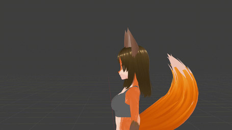 female solo yukiaguilar ruby_voz_(yukiaguilar) canid canine fox mammal 16:9 3d_(artwork) 3d_animation animated blender_(artwork) digital_media_(artwork) hi_res widescreen