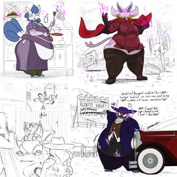 anthro belly big_belly breasts car female group overweight text thick_thighs vehicle thatoneaceguy nintendo pokemon charizard darkrai eeveelution espeon gastly generation_1_pokemon generation_2_pokemon generation_4_pokemon generation_6_pokemon legendary_pokemon meowstic pichu pokemon_(species) 1:1 2026 english_text hi_res
