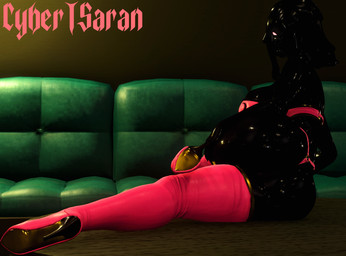 bikini bikini_bottom bikini_top black_body black_skin boots breasts butt clothing female footwear furniture glistening glistening_body glistening_breasts glistening_butt glowing glowing_eyes goo_hair high_heeled_boots high_heels legwear pink_clothing pink_eyes pose posing_for_the_viewer pseudo_hair shoes slime sofa solo sticky swimwear table thigh_boots thigh_highs two-piece_swimsuit cybersaran final_fantasy final_fantasy_xiv square_enix nema_(cybersaran) goo_creature humanoid 3d_(artwork) digital_media_(artwork) pinup widescreen