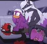 anal anthro car female forced group limousine luxury_car male male/female panicked_look penetration rape sex trio vaginal vaginal_penetration vehicle dreamatwrite sega sonic_riders sonic_the_hedgehog_(series) dragoora_(irritatingllama) wave_the_swallow xion_archaeus avian bird canid canine canis fox hirundinid mammal oscine passerine swallow_(bird) wolf hi_res