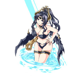 5_fingers bikini breasts clothed clothing eyelashes female fingers hair horn humanoid_pointy_ears nails navel not_furry pointy_ears purple_eyes smile solo swimwear two-piece_swimsuit wings robert_vicson bandai_namco digimon demon digimon_(species) humanoid lilithmon 1:1 aliasing digital_media_(artwork) hi_res