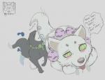 2014 anal blue_eyes blush canine demon duo english_text erection feral fur gay green_eyes hakubi knot leaking madarao male mammal metalfox nude open_mouth oral penis plain_background precum rimming text tongue tongue_out white_background wolf
Rating: Explicit
Score: 5
User: Lizardite
Date: February 05, 2014