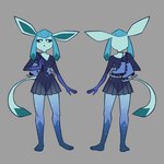 anthro barefoot breasts butt choker cleavage clothed clothing costume feet female ice_skates jewelry leotard multiple_poses necklace pokemorph pose solo sparkles translucent translucent_clothing tangeluscious nintendo pokemon eeveelution generation_4_pokemon glaceon pokemon_(species) 1:1 hi_res