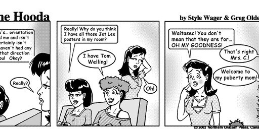 blush breasts cleavage clothed clothed_female clothing controller dialogue female furniture game_controller group hair sofa text trio style_wager dela_the_hooda mary_chan human mammal comic english_text greyscale monochrome