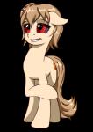 absurd_res alpha_channel black_sclera brown_hair cutie_mark equid eyelashes fan_character female feral hair hasbro hi_res hooves mammal my_little_pony nadnerbd red_eyes simple_background smile solo transparent_background
