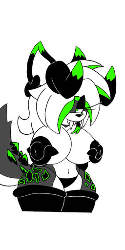 anthro big_breasts breasts cody_wolf female nipples non-mammal_breasts solo unknown_artist fallout microsoft sega sonic_the_hedgehog_(series) canid canine canis deathclaw mammal reptile scalie wolf 1:2