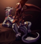absurd_res anal anal_penetration anthro anthro_on_anthro armlet asian_mythology balls brooklyn_(gargoyles) brown_eyes claws concoction_(artist) countershading cowgirl_position disney dragon duo east_asian_mythology eastern_dragon erection feathering from_front_position fur furred_dragon furred_scalie gargoyle gargoyles genitals grey_body grey_fur hi_res horn jewelry lying male male/male male_on_bottom male_on_top male_penetrated male_penetrating male_penetrating_male membrane_(anatomy) membranous_wings mythological_creature mythological_scalie mythology necklace on_back on_bottom on_top penetration penis raised_tail red_eyes scalie scar sex tail tail_tuft tanith tattoo tuft whiskers white_body white_fur wings