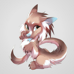 black_claws blue_eyes blue_nose blue_tongue brown_body brown_fur cheek_tuft claws cute_fangs eyebrows eyelashes facial_tuft fangs female feral forked_tongue fur grey_background inner_ear_fluff long_tail looking_away nude simple_background sitting solo tail teeth tongue tongue_out tuft white_body white_eyebrows white_fur azzai mythology dragon mythological_creature mythological_scalie scalie 1:1 colored colored_sketch digital_drawing_(artwork) digital_media_(artwork) shaded sketch