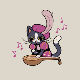 ambiguous_gender clothed clothed_feral clothing dipstick_tail feral markings multicolored_body musical_instrument musical_note musical_symbol open_mouth pink_clothing symbol tail tail_markings two_tone_body two_tone_tail derdovis kleoite domestic_cat felid feline felis mammal 1:1 2d_animation animated animated_gif frame_by_frame loop short_playtime