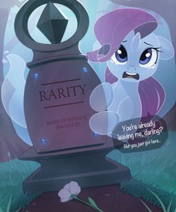 blue_eyes bodily_fluids crying dialogue eyebrows eyelashes female feral flower grave hair hooves horn night open_mouth outside plant purple_hair solo speech_bubble talking_feral tears teeth text tongue translucent translucent_body tree unicorn_horn nookprint friendship_is_magic hasbro my_little_pony mythology rarity_(mlp) equid equine ghost mammal mythological_creature mythological_equine spirit unicorn absurd_res digital_media_(artwork) english_text hi_res