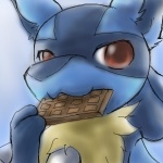 anthro blue_body blue_ears blue_face blue_fur brown_pupils candy candy_bar chest_spike chocolate chocolate_bar confectionery dark_pupils dessert eating eating_chocolate eating_food food fur holding_food holding_object looking_at_viewer male monotone_face multicolored_body multicolored_fur nude pupils red_eyes simple_background snacking solo spikes spikes_(anatomy) sugar_confectionery two_tone_body two_tone_fur white_spikes yellow_body yellow_fur unknown_artist nintendo pokemon canid canine generation_4_pokemon lucario mammal pokemon_(species) 1:1 digital_media_(artwork) icon low_res oekaki