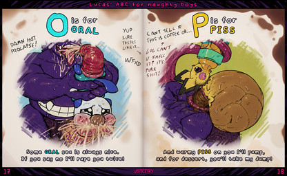 age_difference anal_prolapse baby_bottle balls bodily_fluids bottle cheek_bulge container crying cum cum_drip cum_in_ass cum_in_mouth cum_inside cum_on_face cumshot drinking drinking_cum drinking_urine dripping ejaculation feces feces_exchange feces_in_ass feces_on_body feces_on_butt forced foreskin genital_fluids genitals grin inflation male oral penis prolapse pubes rape repacking scat_inflation scatplay sex size_difference smegma smile sweat tears text tongue tongue_out urine urine_in_mouth vein veiny_balls veiny_penis watersports young voidlesky nintendo pokemon lucas_(voidlesky) generation_1_pokemon generation_2_pokemon generation_5_pokemon gengar oshawott pichu pokemon_(species) comic english_text hi_res