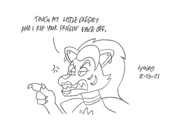 angry anthro claws fangs female gesture hair hand_gesture lipstick long_hair machine makeup piercing pointing solo teeth text tymime five_nights_at_freddy's five_nights_at_freddy's:_security_breach scottgames steel_wool_studios roxanne_wolf animatronic canid canine canis mammal robot wolf 2021 bust_portrait english_text monochrome portrait