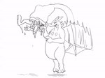 anthro belly bodily_fluids duo flying male male/male overweight saliva struggling struggling_prey tail tail_fetish tail_play tail_vore vore wide_hips wings wobbling readyadsen mythology dragon lagomorph leporid mammal mythological_creature mythological_scalie rabbit scalie 2024 animated monochrome sketch