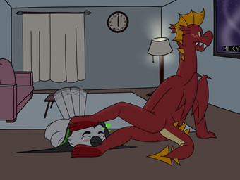 3_toes 4_missing_limbs amputee anthro beak black_beak canon_x_oc clock disability duo electronics feathers feet foot_fetish foot_on_face footrest forniphilia furniture grey_body grey_feathers happy heart_symbol lamp living_room male male/male quadruple_amputee red_body red_scales scales sofa tail tan_body tan_scales television toes white_body white_feathers yellow_body yellow_scales aaron_amethyst friendship_is_magic hasbro my_little_pony mythology aaron_amethyst_(character) garble_(mlp) avian bird dragon horned_owl mythological_creature mythological_scalie owl scalie snowy_owl true_owl absurd_res digital_media_(artwork) hi_res paint_tool_sai_(artwork)