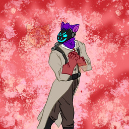 abstract_background anthro fur machine male purple_body purple_fur solo catboy_medic team_fortress_2 valve valve_corporation j0xy_(dopaminefox) medic_(team_fortress_2) protogen 1:1