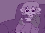 :> big_breasts breasts electronics eyelashes female furniture hair holding_object holding_phone humanoid_pointy_ears looking_at_object looking_at_phone not_furry phone short_hair sitting sofa solo 20pesos_sopa lei_(20pesos_sopa) goblin humanoid hi_res