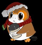 ambiguous_gender brown_eyes feral solo standing kittydee star_wars avian porg 2020 alpha_channel digital_media_(artwork) hi_res