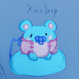 blue_body blue_fur bodily_fluids clothed clothing diaper diaper_only feral fur object_in_mouth overwhelmed pacifier pacifier_in_mouth sad sitting_on_tail solo tears topless wearing_diaper white_cheeks lusty_somnium nintendo pokemon raindrop_(lusty_somnium) azurill generation_3_pokemon pokemon_(species) 1:1 absurd_res digital_drawing_(artwork) digital_media_(artwork) hi_res ibispaint_(artwork) mixed_media traditional_media_(artwork)