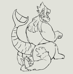 anal anthro big_butt butt deep_rimming duo facesitting feral male male/male oral paw_pose pawpads pose raised_tail rimming sex simple_background sitting_on_another tail tongue tongue_out anonymous_artist nintendo pokemon kay_(thiccvally) canid canine generation_7_pokemon legendary_pokemon mammal pokemon_(species) silvally monochrome