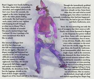 anthro bottomwear bottomwear_down clothed clothing diaper feces female pants pants_down partially_clothed soiled_diaper soiling solo text unclean_diaper used_diaper lowpass bat mammal english_text hi_res