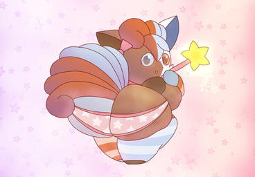 ambiguous_gender anthro big_breasts big_butt bow_ribbon breasts butt clothing collar colored_edge_panties eyewear footwear fusion genetic_chimerism glasses huge_butt legwear magical_girl_wand musk pattern_clothing pattern_footwear pattern_legwear pattern_socks pattern_thigh_highs pattern_thigh_socks pokemon_fusion rear_view semi-anthro slightly_chubby socks solo striped_clothing striped_footwear striped_legwear striped_socks striped_thigh_highs striped_thigh_socks stripes thigh_highs thigh_socks wand nanabsylve nintendo pokemon shoka_(nanabsylve) alolan_form alolan_vulpix generation_1_pokemon generation_7_pokemon pokemon_(species) regional_form_(pokemon) vulpix hi_res trans_(lore) trans_woman_(lore)