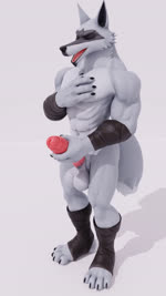 5_fingers abs anthro balls biceps big_balls big_penis claws erection eyes_closed feet fingers foreskin fur genitals grey_body grey_fur humanoid_genitalia humanoid_penis male masturbation muscular muscular_anthro muscular_male navel nude open_mouth penile penile_masturbation penis pink_penis simple_background solo tail tail_motion tailwag teeth triceps white_background brawnydwarf valorlynz_(modeler) dreamworks puss_in_boots_(franchise) death_(puss_in_boots) canid canine canis mammal wolf 3d_(artwork) 3d_animation 9:16 animated digital_media_(artwork) hi_res no_sound short_playtime webm