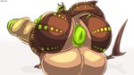 anthro anus areola balls big_anus big_balls big_breasts big_butt big_penis breasts brown_body brown_stripes butt butt_focus ear_piercing facial_piercing genitals glans green_anus green_areola green_eyes green_glans green_hair green_spots gynomorph hair huge_anus huge_balls huge_breasts huge_butt huge_penis hyper hyper_anus hyper_balls hyper_breasts hyper_butt hyper_genitalia hyper_penis intersex lip_piercing lip_ring looking_at_viewer looking_back looking_back_at_viewer nipple_piercing nipples non-mammal_breasts non-mammal_nipples nose_piercing penis piercing puffy_anus puffy_areola ring_piercing sitting_on_balls solo spots stripes tan_body infernums aella fish marine shark absurd_res hi_res