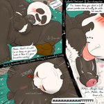 1:1 2021 anthro anus ari_guardian balls bear black_body black_fur black_nose blush butt comic conjoined_speech_bubble dialogue directional_arrow dreamworks duo english_text erection eyes_closed father_(lore) father_and_child_(lore) father_and_son_(lore) fur genitals giant_panda heart_pair heart_reaction heart_symbol hi_res humanoid_genitalia humanoid_penis incest_(lore) kung_fu_panda li_shan_(kung_fu_panda) licking male male/male mammal master_po_ping number numbered_sequence oral overweight overweight_male page_number parent_(lore) parent_and_child_(lore) parent_and_son_(lore) penile penis penis_lick sex son_(lore) speech_bubble text tongue tongue_out white_body white_fur