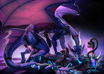 anal anal_penetration aphrodisiac aphrodisiac_gas aphrodisiac_mask bite bodily_fluids bondage_gear bondage_gloves boots brainwashing chastity_belt chastity_device clothing duo entwined_tails erection feral feral_on_feral feral_penetrated feral_penetrating feral_penetrating_feral footwear genital_fluids genitals hair handwear harness hoof_boots hoof_gloves hypnosis hypnotic_visor knot latex male male/male mind_control neck_bite penetration penile penile_penetration penis quadruped ringed_eyes scales sex shoes simple_background spread_wings tail tail_coil wings gotikamaamakitog neshmorgan mythology azmerond dragon mythological_creature mythological_scalie scalie digital_drawing_(artwork) digital_media_(artwork) hi_res