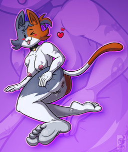 anthro anus arm_tattoo bodily_fluids breasts feet female fortune_telling genital_fluids genitals nipples pose presenting presenting_anus presenting_vulva solo sweat sweaty_feet tattoo toes vaginal_fluids vulva phalanx_b_deer epic_games fortnite cate_meowdy felid feline mammal absurd_res hi_res pinup
