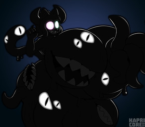 animal_genitalia animal_penis anthro balls big_balls big_breasts big_penis black_body breasts creepy darkness dripping equine_genitalia equine_penis gaping_mouth genitals glowing glowing_eyes gynomorph heterochromia horn huge_balls huge_breasts huge_penis hyper hyper_balls hyper_breasts hyper_genitalia hyper_penis intersex looking_at_viewer multi_eye multi_mouth open_mouth penis sharp_teeth silhouette simple_background smile solo teeth tendrils tentacles text unusual_anatomy unusual_eye_placement unusual_mouth_placement kapricore lucy_(thisaccountdoesexist) demon domestic_cat eldritch_abomination felid feline felis hybrid mammal succubus 2025 artist_name colored digital_drawing_(artwork) digital_media_(artwork) hi_res