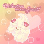 1:1 2022 3_fingers alcremie ambiguous_gender apode candy candy_hearts colored dessert digital_drawing_(artwork) digital_media_(artwork) english_text exclamation_point fingers food food_creature front_view full-length_portrait generation_8_pokemon gradient_background heart_symbol high-angle_view holidays humanoid legless living_candy looking_at_viewer looking_up looking_up_at_viewer nintendo not_furry official_art one_eye_closed open_mouth open_smile outline pink_background pink_eyes pink_heart pokemon pokemon_(species) portrait pupils shaded simple_background simple_shading smile smiling_at_viewer solo tan_background tan_heart text unknown_artist valentine's_day valentine's_day_card white_heart white_outline white_text