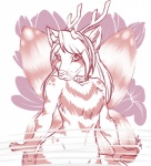 ambiguous_gender anthro antlers chest_tuft collar fur horn insect_wings solo tuft wings nervousaciddrinker chrismukkah sinopa canid canine fairy fox hybrid mammal 2010