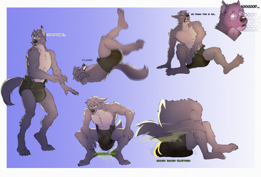 anthro anthrofied black_body black_diaper black_fur bodily_fluids clean_diaper clothed clothing dialogue diaper diaper_fetish diaper_only diaper_squish feces fur genital_fluids heart_eyes heart_symbol male pooping soiled soiled_diaper soiling soiling_diaper solo tail talking_to_self text topless unclean_diaper urine used_diaper using_diaper wearing_diaper wet_diaper syeenyeen belfort_and_lupin lupin_(belfort_and_lupin) canid canine canis mammal wolf absurd_res digital_media_(artwork) english_text hi_res multiple_images multiple_scenes