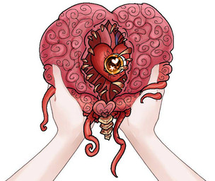 1_eye 4_tentacles aged_down ambiguous_gender big_eyes blood blood_stain blush bodily_fluids brain caressing caressing_face caretaker cupping_cheek cute_fangs disembodied_hand duo enjoying eyelashes faceless_ambiguous faceless_character fangs first_person_view glistening glistening_eyes gums happy heart_(organ) holding_another innocent_expression love organs petting petting_body pov_hands simple_background spine teeth tentacles vein white_background yellow_eyes young nacurenyzernomex gently_holds_(meme) terraria brain_of_cthulhu brain_creature eldritch_abomination eldritch_being flesh_creature human mammal monster organ_creature male_(lore)