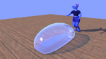 anthro blue_sky bottomwear bounce bow_tie bubble clothed clothing enjoyment female floor outside running shorts sky solo wobbling wood wood_floor worried worried_look skeletorskeletonized c4d quilly dinosaur lizard prehistoric_species reptile scalie 16:9 3d_(artwork) 3d_animation animated cinema_4d_(artwork) digital_media_(artwork) hi_res no_sound short_playtime webm widescreen