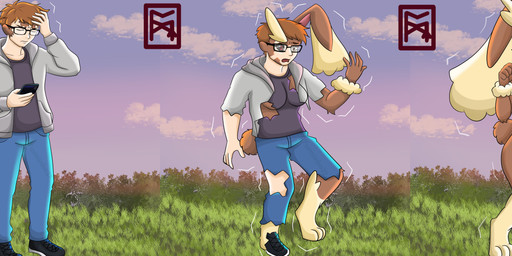 anthro big_breasts breast_growth breasts brown_body brown_fur ear_growth eyewear featureless_crotch female fur fur_growth gender_transformation glasses growth human_to_anthro male mtf_transformation nipples pokemorph solo species_transformation tail text transformation transformation_sequence furminko27 nintendo pokemon generation_4_pokemon human lopunny mammal pokemon_(species) 3:1 absurd_res comic digital_media_(artwork) english_text hi_res sequence