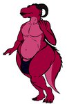 adult_swim alien anthro big_bulge biped bulge cartoon_network clothed clothing curvy_male damian_(darkdragonv0942) darkartist eyeless girly horn huge_hips interstellar_demon_stripper lips male nude partially_clothed reptile rick_and_morty scalie simple_background solo spikes tail thick_lips thick_tail thick_thighs thong underwear white_background wide_hips