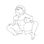 anthro anthro_penetrated bangs big_breasts bouncing_breasts breasts cowgirl_position crouching duo facial_piercing feet female female_penetrated from_front_position fucked_silly hair hanging_breasts happy happy_sex lip_piercing looking_pleasured male male/female male_penetrating male_penetrating_anthro male_penetrating_female nude on_bottom on_top penetration penile penile_penetration penis_in_pussy piercing pointy_breasts prehensile_feet sex short_loop smile teeth toes vaginal vaginal_penetration lazergroove smekbo beth_(redustheriotact) haplorhine mammal monkey primate 2d_animation animated black_and_white frame_by_frame greyscale line_art monochrome no_sound short_playtime sketch webm