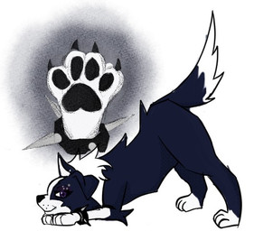 downward_dog eyebrow_piercing facial_piercing female feral paws piercing simple_background solo white_background pvppy_404