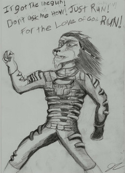 anthro canine coyote dead_space fear greyscale hi_res humor male mammal monochrome nuwisha pencil_(artwork) plain_background running solo tears traditional_media_(artwork) white_background
Rating: Safe
Score: -3
User: Nuwisha
Date: April 08, 2011 anthro canine coyote dead_space fear greyscale hi_res humor male mammal monochrome nuwisha pencil_(artwork) plain_background running solo tears traditional_media_(artwork) white_background
Rating: Safe
Score: -3
User: Nuwisha
Date: April 08, 2011
