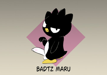 anthro balls erection foreskin genitals gesture grumpy hand_gesture male nude penis pointing pointing_at_penis slightly_chubby solo twerpishimp sanrio badtz-maru avian bird penguin absurd_res hi_res