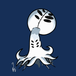 6_eyes ambiguous_gender clothed clothing multi_eye multi_limb solo standing white_body jakobsdumpsterfyre hollow_knight:_silksong hollow_knight_(franchise) nintendo pokemon team_cherry first_sinner arachnid arthropod generation_7_pokemon mimikyu pokemon_(species) weaver_(hollow_knight) 1:1 2026 alpha_channel crossover hi_res signature